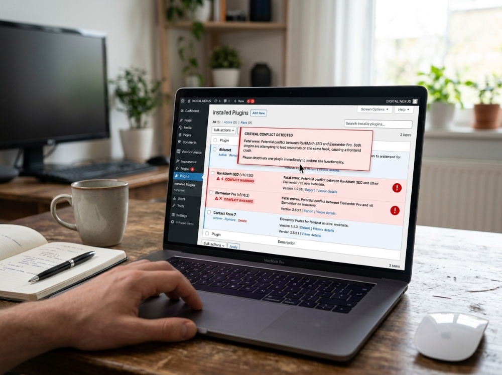 Erro 500 no elementor