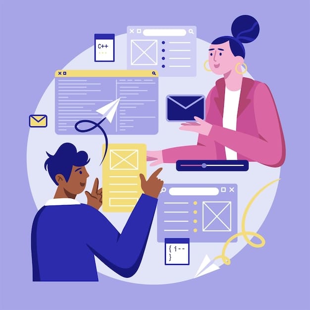 Hand drawn business people communication